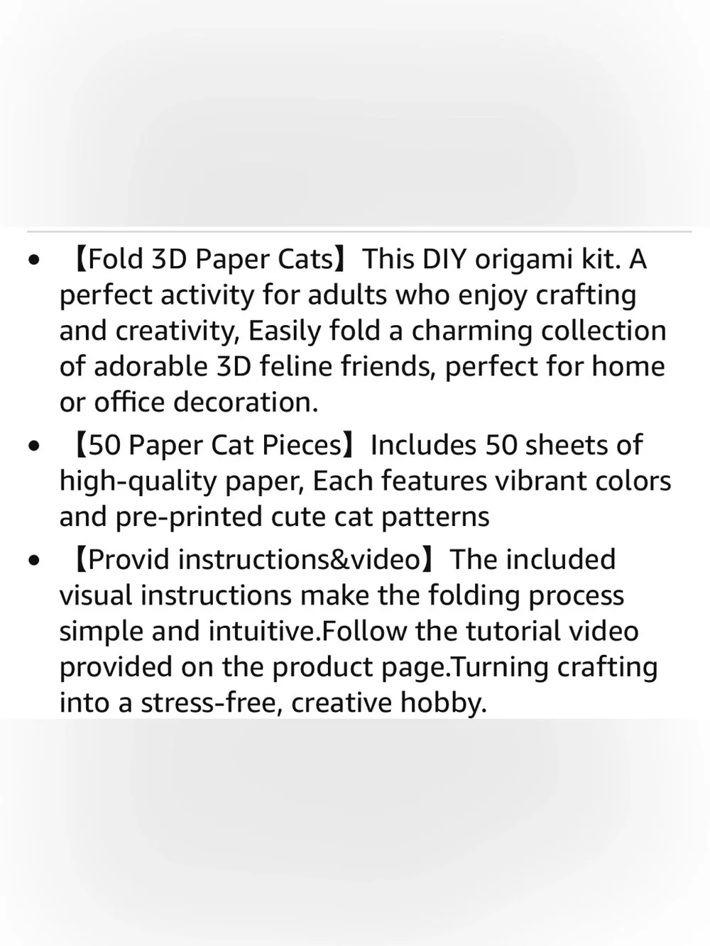 Fold Your Own Paper Cats Kit – Gray